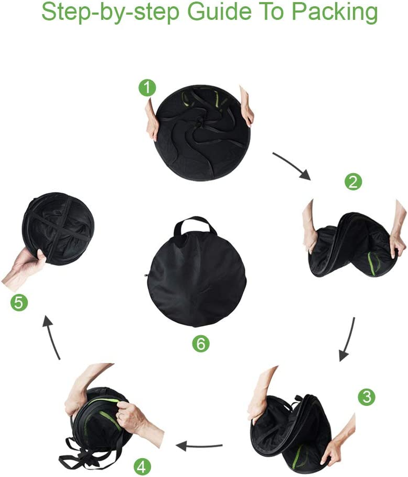 6 Tier Black Mesh Zippered Herb Drying Rack Hanging Dryer Dry Net with Pruning Shear for Hydroponics image number 5