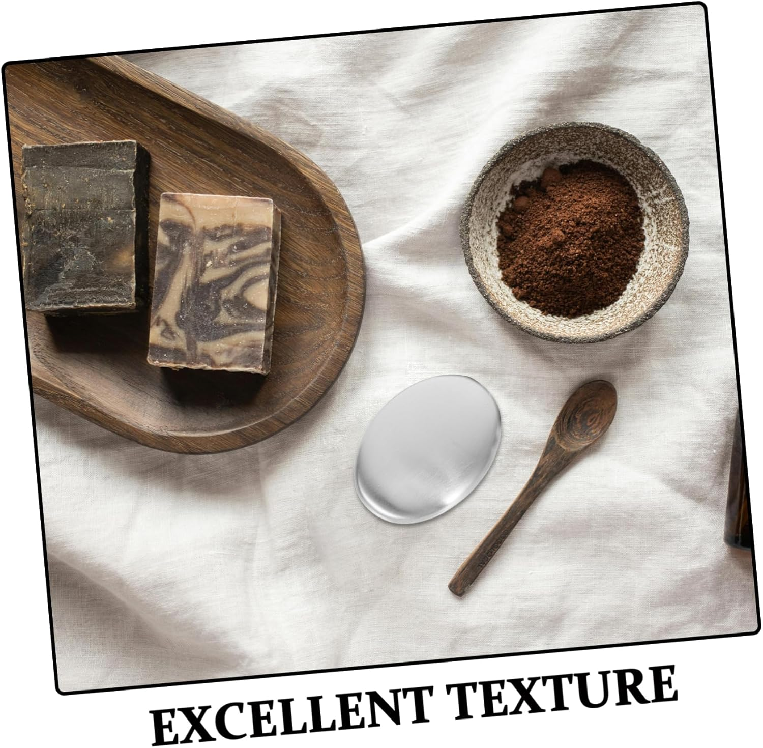 Cabilock 6Pcs Stainless Steel Soap Bar Deodorizing Smells Eliminating Hand Washer for Kitchen and Bathroom Use as Odor Absorber and Remover image number 2