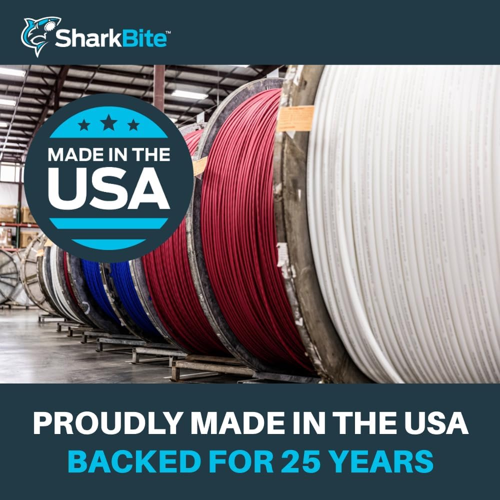 Sharkbite 1/2 Inch X 100 Feet Red PEX-A, PEX Pipe Flexible Water Tubing for Plumbing, UA60R100 image number 7