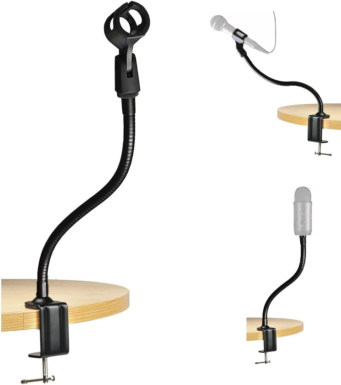 Podium Desk Mic Stand for Podcast, Meetings, Lectures,Tv,Radio,Blue Yeti Snowball Microphone image number 5