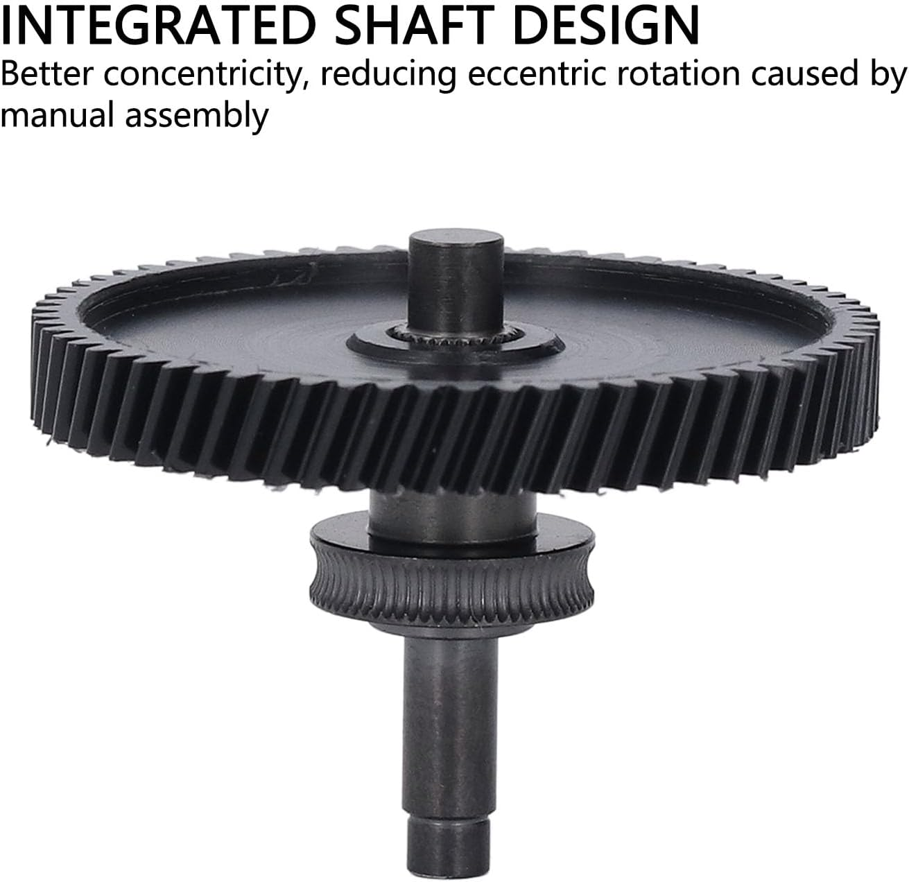 Hardened Steel Extruder Gear Assembly with Integrated Shaft Design, Knurled Appearance, Aluminum Handle, Nano Coated Gear, for Lab A1, A1 Mini 3D Printer Accessories image number 4