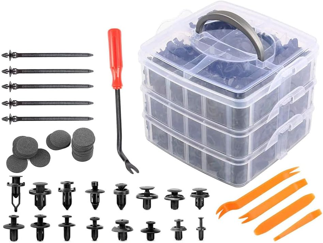 LEDON 731X Car Trim Body Clips Kit Rivets Retainer Auto Panel Bumper Plastic Fastener Universal Plastic Push Pin Clips for Bumper, Fender, Door image number 6