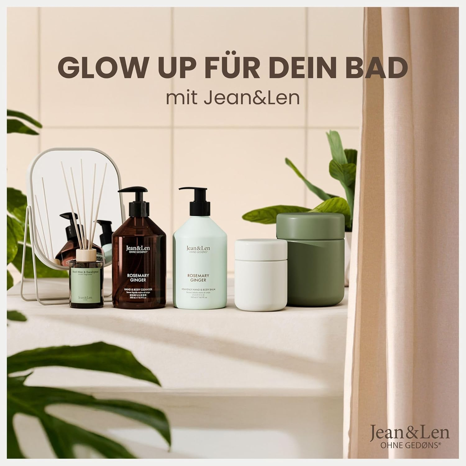 Jean & Len 20X27Cm Iron Vanity Mirror - Heavy Duty & Scratch Resistant - Matte & Stylish Finish - 3X Magnification Back - Oval Small Mirror image number 3