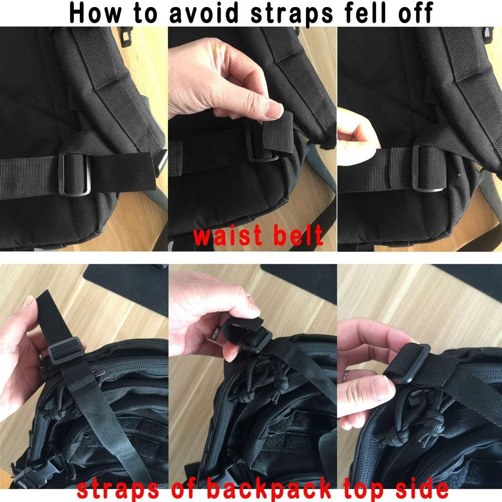 REEBOW GEAR Military Tactical Backpack Large Army 3 Day Assault Pack Molle Bag Backpacks Rucksacks for Outdoor Hiking Camping Trekking Hunting - Brown (Tan) image number 7