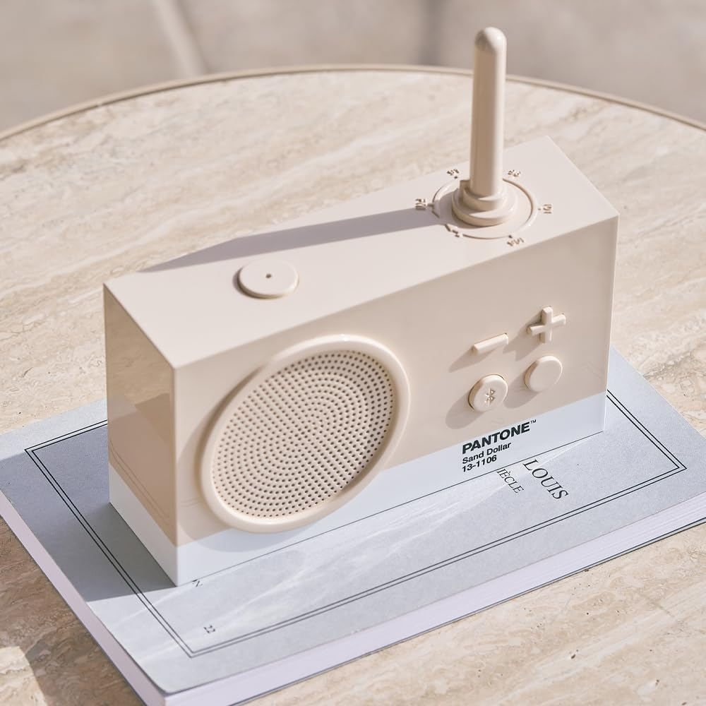 Lexon Thykho 3 FM Radio & Bluetooth Speaker Pantone - Sand image number 4