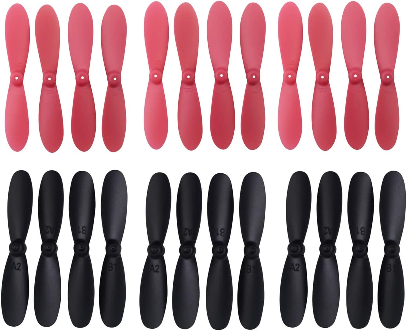 24PCS Drone Propeller for HS190 901HS 901S 901H X300C LF606 SG800 E61HW S9 Mini Quadcopter Remote Control Drone Blade Accessories