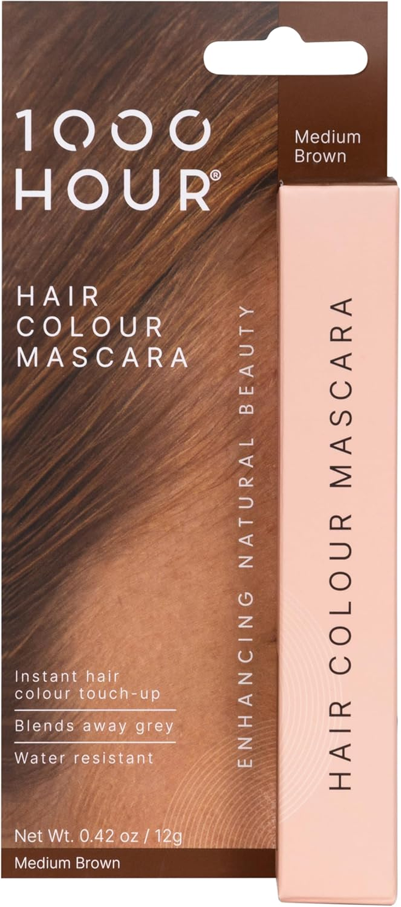 1000 Hour Hair Colour Mascara 12 G, Dark Brown - Dark Brown image number 3