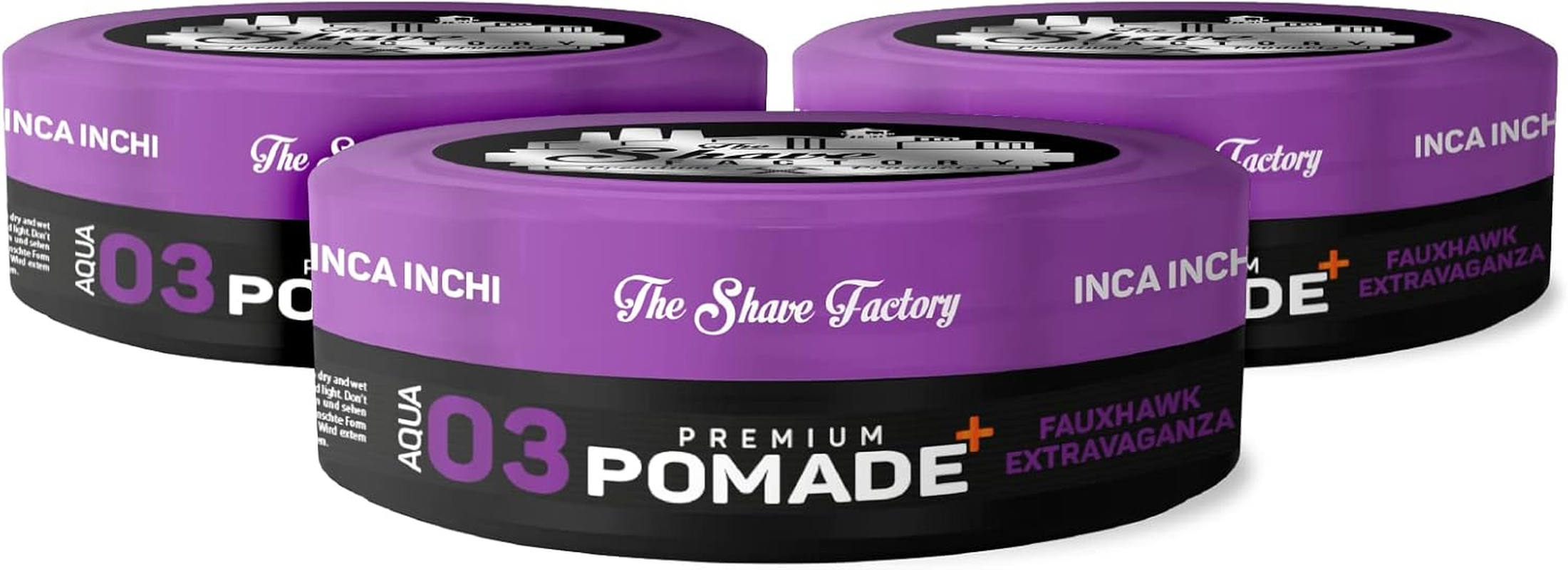 The Shave Factory 03 Fauxhawk Extravaganza Premium Pomade with Inca Inchi 150 Ml image number 2