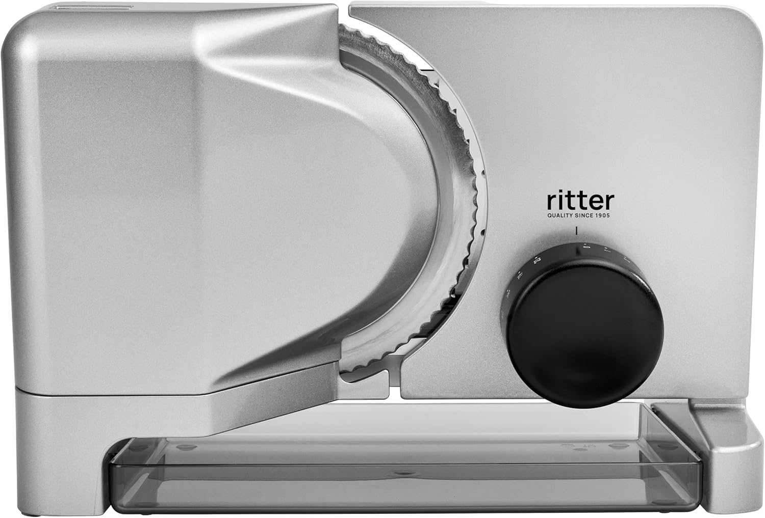 Ritter E 16 Duo plus Electric Slicer and Cutting Machine Made of Metal with Eco Motor, Made in Germany, Black