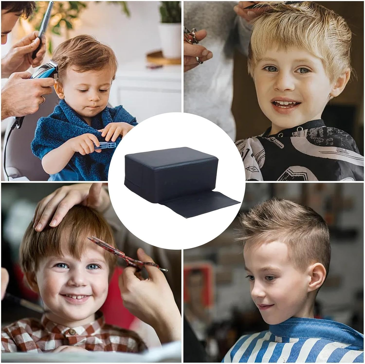 Children'S Hair Styling Seat, Haircut Booster Seat for Children, Kids Haircut Chair Cushion, Thickened Hair Cutting Cushion, Easy Clean Hair Cutting Seat, Kids Hair Cutting Seat Equipment, Children'S image number 6