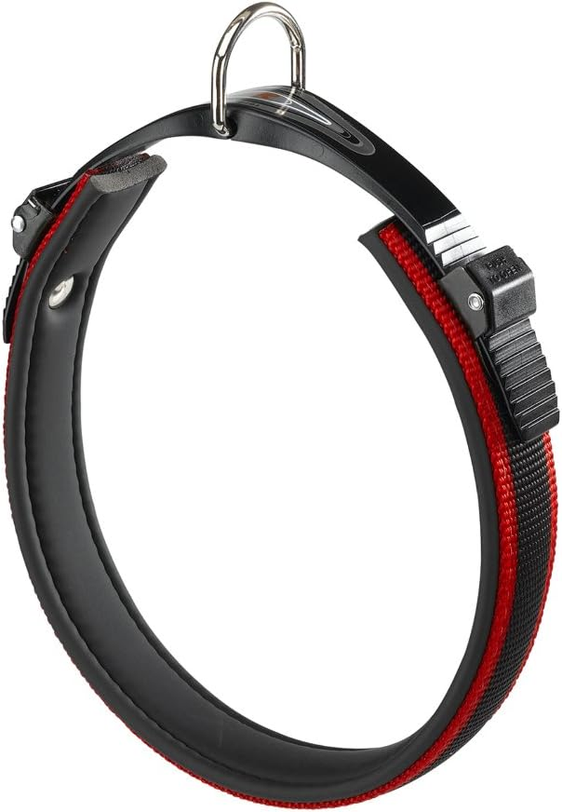 Ferplast Ergocomfort Nylon Padded Dog Collar 25-33Cm X 15Mm Red/Black