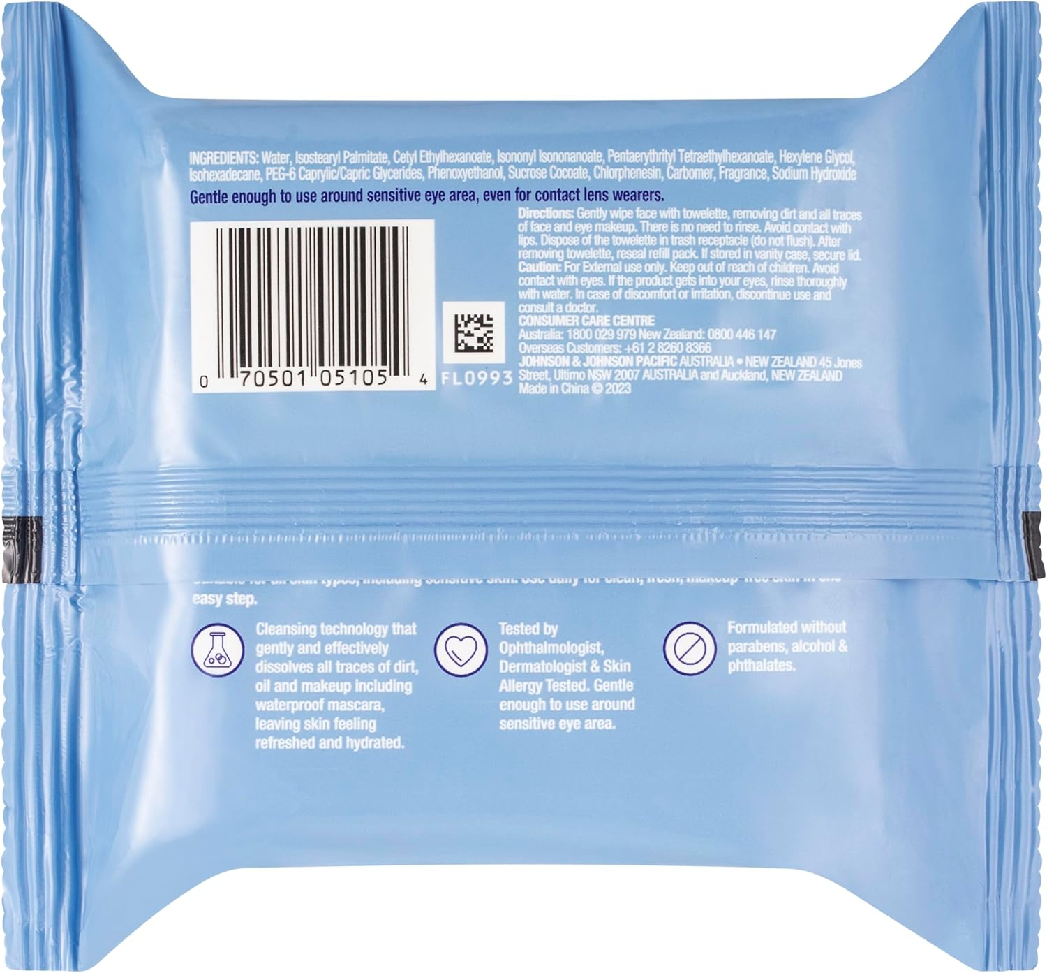 Neutrogena Makeup Remover Wipes 25 Pack|Cleansing Wipes Dissolve Traces of Dirt, Oil & Makeup in Seconds|Leaves Skin Clean with No Heavy Residue|No Need to Rinse image number 1