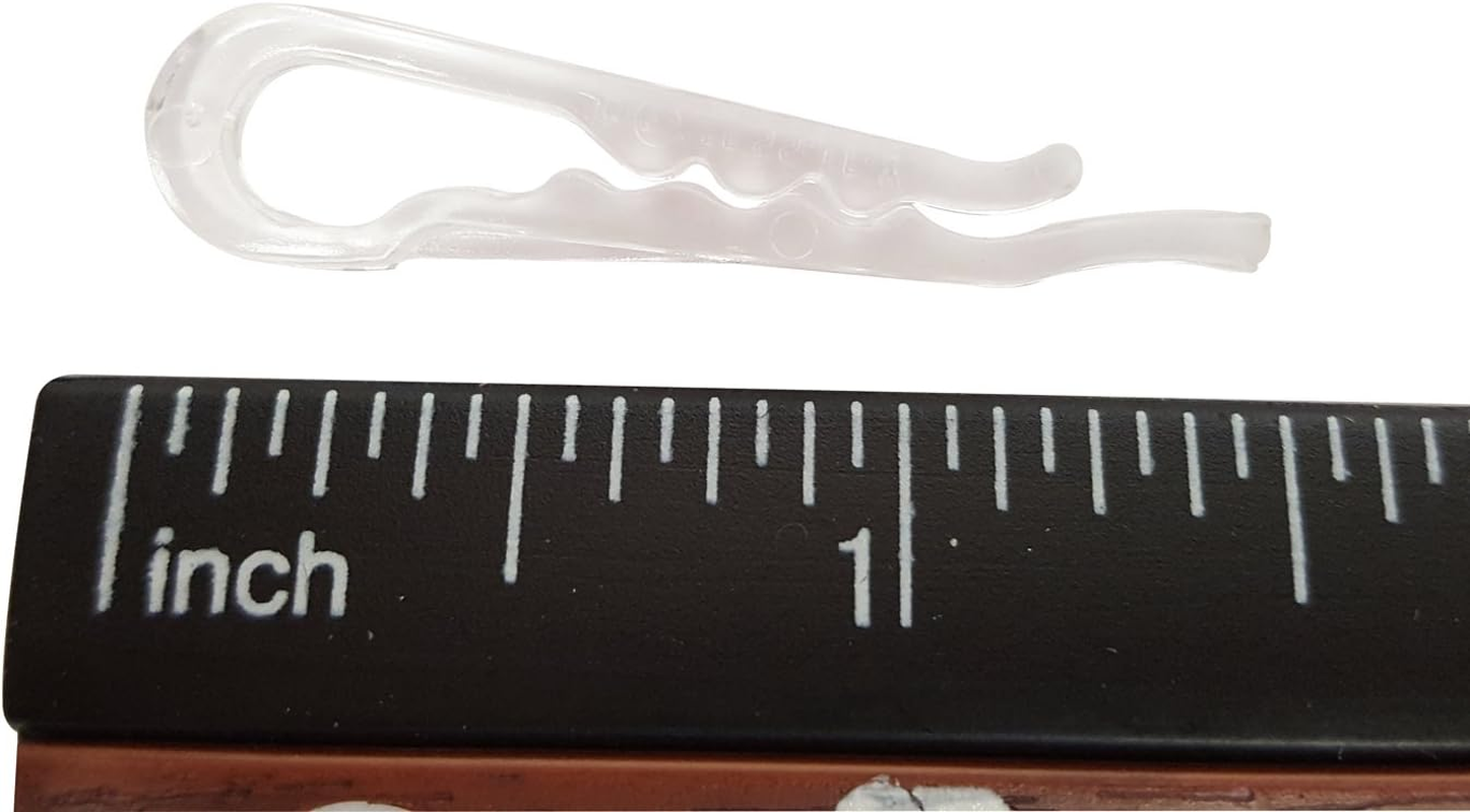 U Shape Clear Durable Plastic Alligator Clips for Shirts Folding Ties Socks and Pants Hold Garments in Place (500 Alligator Clips) image number 5