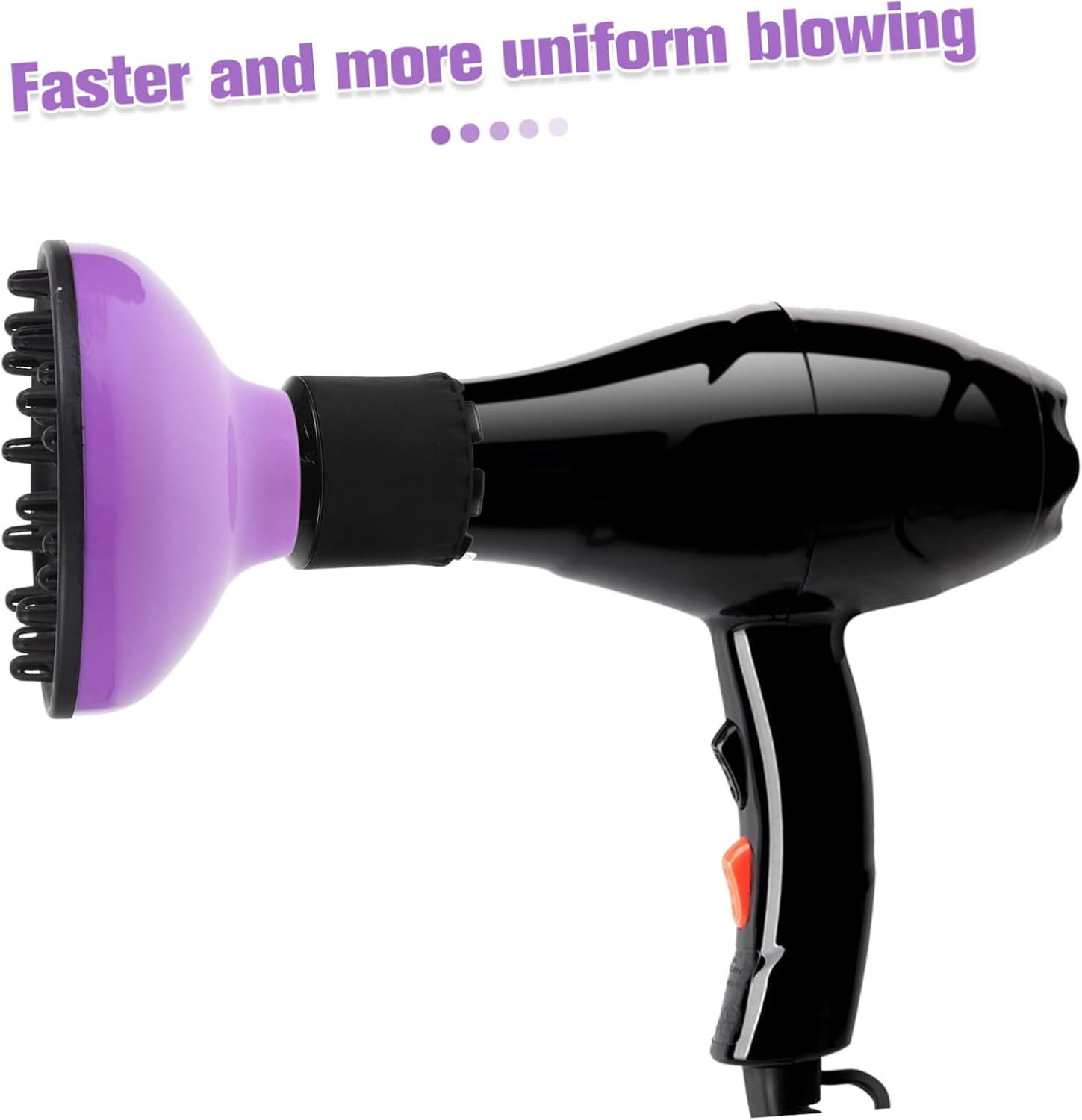 BELLIFFY Hair Diffuser Dryer Attachment Volumizing Nozzle for Curly Hair Fast Drying Heat Resistant Easy to Use image number 2