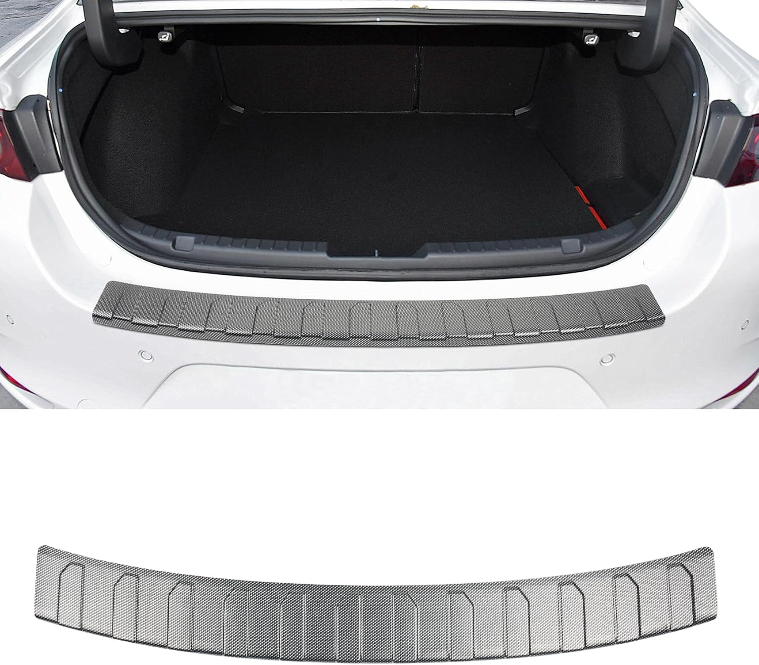 Hugeek Rear Bumper Protector for Mazda 2017-2025 CX5 CX-5 Car Accessories ABS Plastic Material Matte Black Resistant Trunk Door Entry Guards image number 5