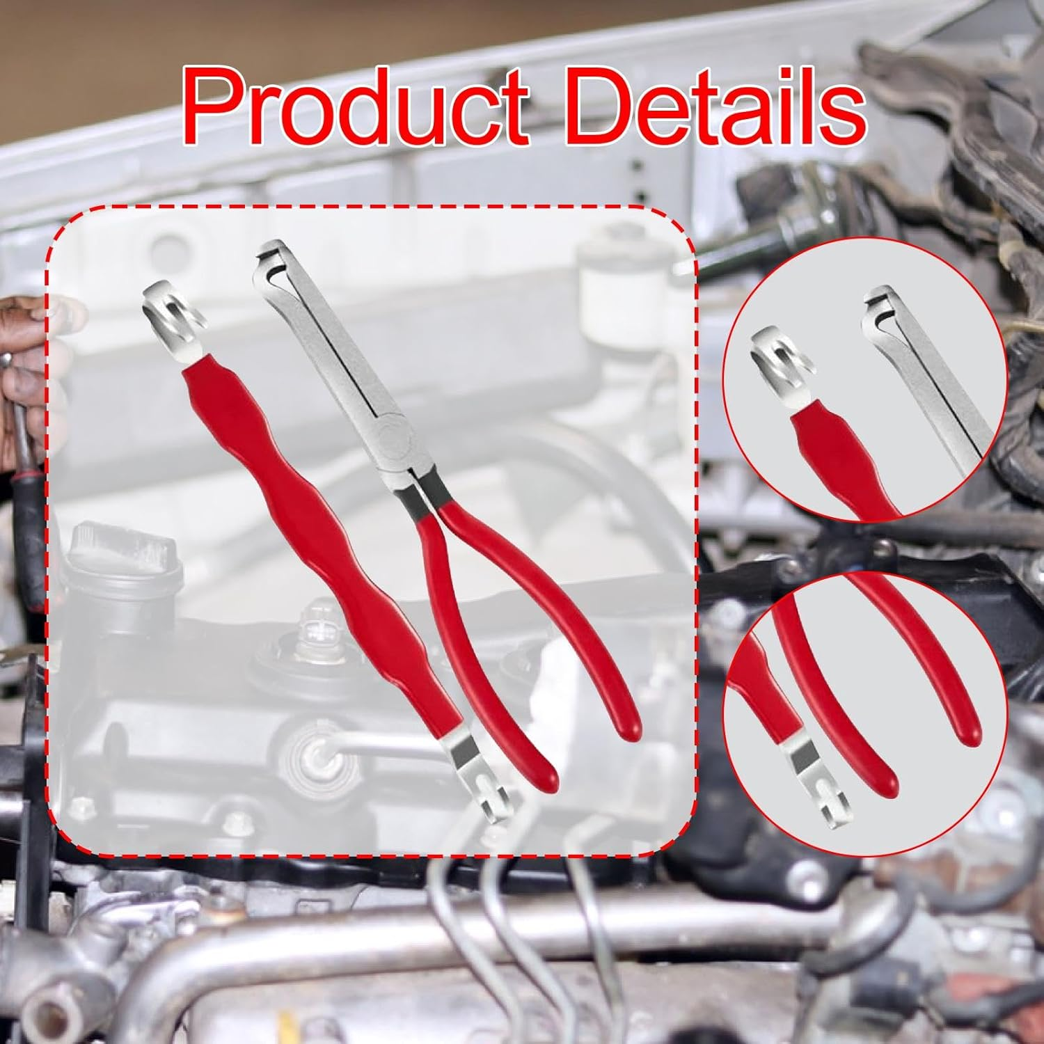 Automotive Electrical Terminal Connector Separator Removal Tool Portable Double Ended Remover for Handling Wires Garage, with Pliers image number 6