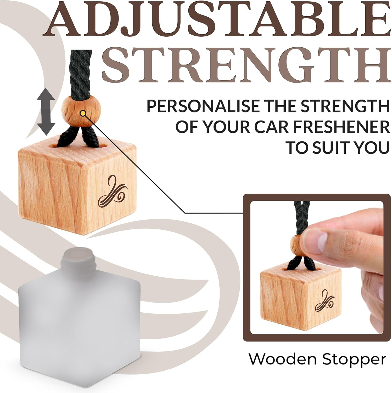 Afgan Oud Car Air Freshener for Men with Vent Clip | Car Scents Air Freshener with Sauvage Fragrance | Strong Car Perfume Air Freshener | Odour Eliminating Car Air Fresheners by Perfa, 8Ml, Brown