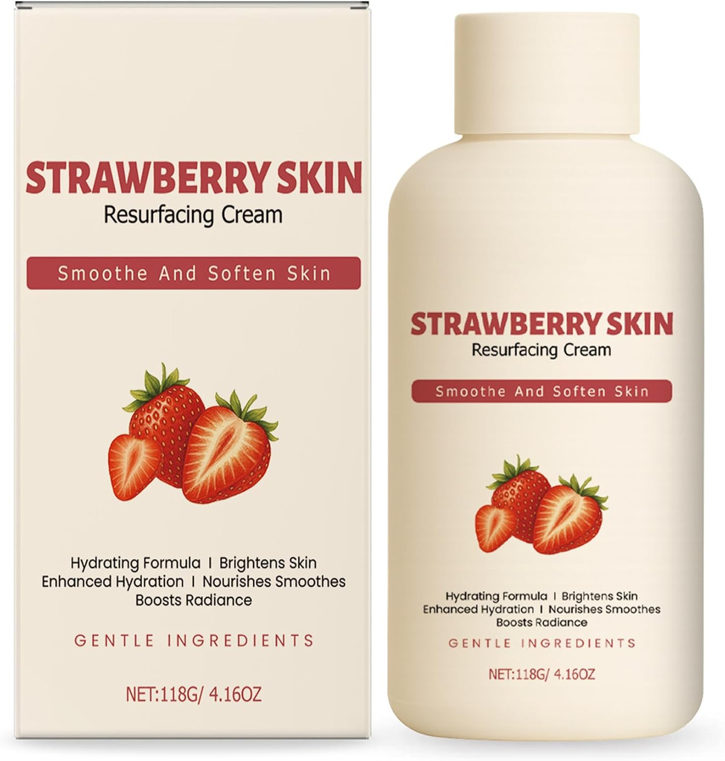 Depehelp Strawberry Skin Treatment, Strawberry Legs Treatment, Leaving the Body Feelingnourished, Soft, and Refreshed, Improves Skin Tone, Texture, and Overall Clarity image number 4