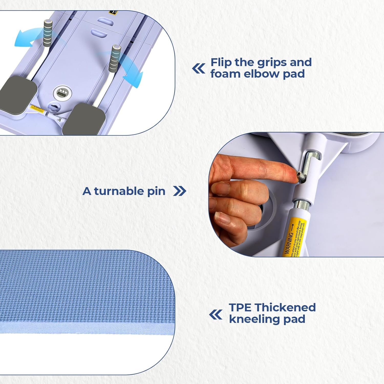 Centra Pilates Board Reformer Set,Multifunctional Abdominal Board,Foldable Ab Core Exercise Board with Automatic Rebound,Pilates Equipment with Timer,Full Body Workout for Hone Use image number 3