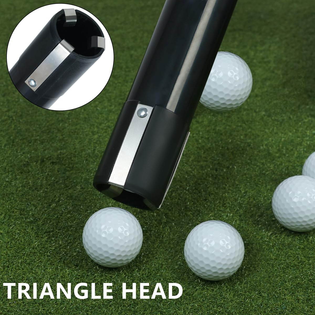 HOW TRUE Golf Ball Retriever, Portable Shag Bag Golf Ball Pick up with Removable Plastic Tube, Pocket Shagger Storage