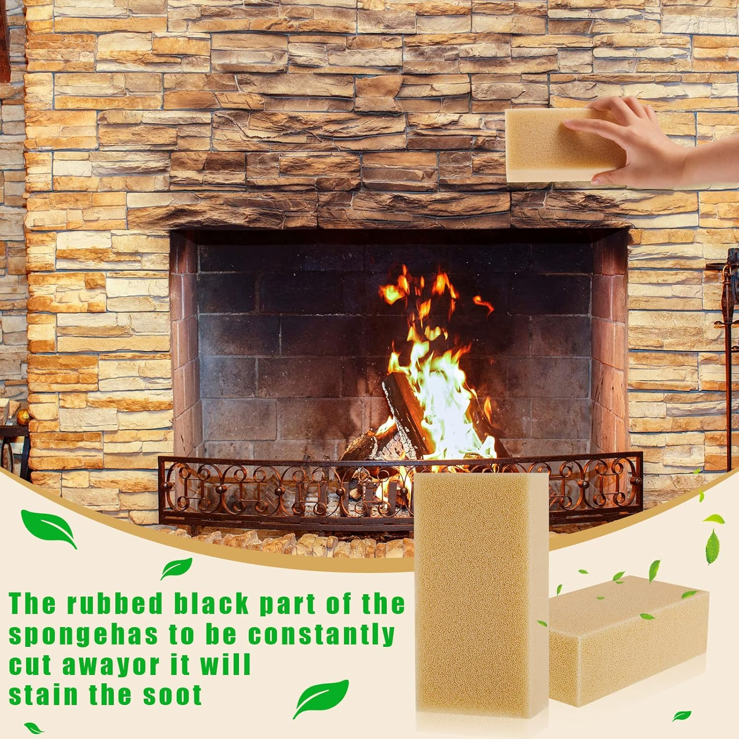 Tessco for You 9 Pcs Reusable Soot Eraser Sponge for Dry Cleaning - Effective Soot Remover for Pet Hair, Dust, and Dirt on Painted Walls, Books, and Car Interiors image number 4