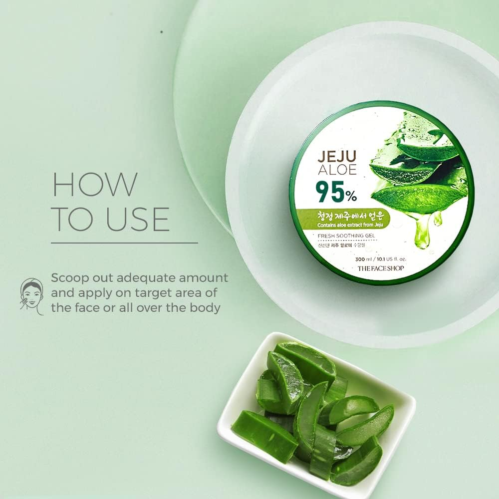 The Face Shop Jeju Aloe Fresh Soothing Gel 300 Ml, 300 Ml