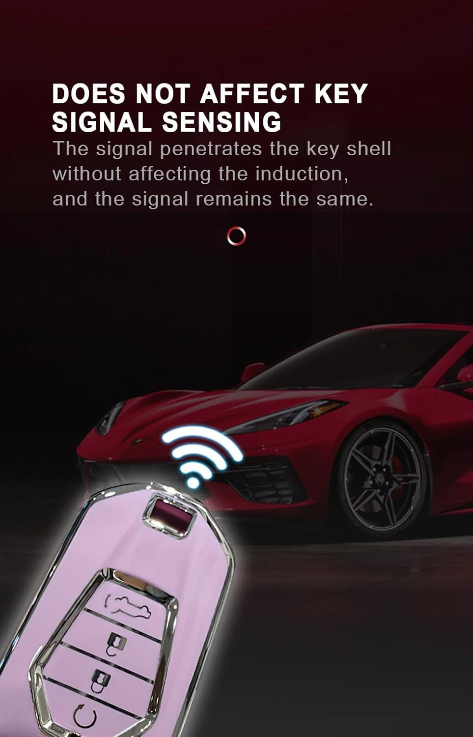 HIBEYO 4 Button Key Fob Cover for Isuzu New MU-X X Series DMAX D-Max X-Terrain Pickup 2020 2021 2022 2023 Accessories image number 3