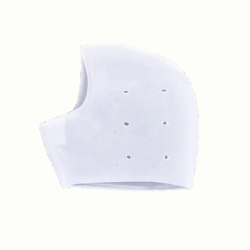 AIMALL 1 Pair Silicone Gel Heel Socks for Cracked Feet and Pain Relief &ndash; Reusable Foot Care Sleeves for Plantar Fasciitis, Heel Spurs, Moisturizing Skin Protector