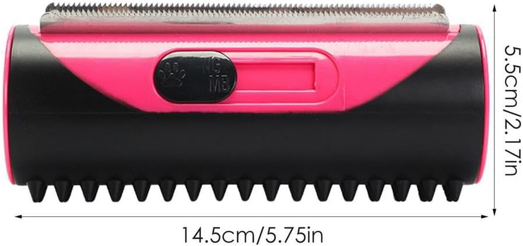 Tootoo 3In1 Pet Dog Cat Fur Deshedding Shedding Trimmer Groom Comb Brush Hair Removal (Pink)