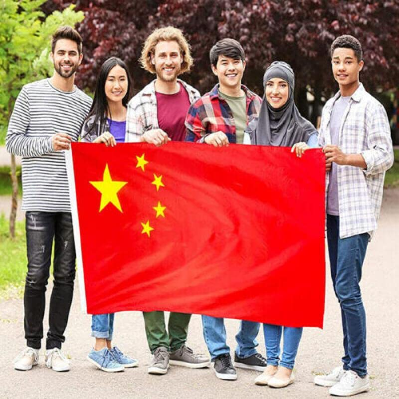Large Chinese China Flag CN Heavy Duty Outdoor 90 X 150 CM - 3Ft X 5Ft with Metal Grommets, Double-Sided Print, Ideal for Indoor and Outdoor Use image number 6