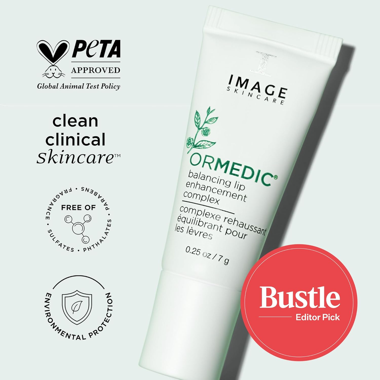 IMAGE Skincare, Ormedic Ph Balancing Lip Enhancement Complex, Set of 2, Deep Hydration Lip Plumper Peptides for Fuller Lips image number 3