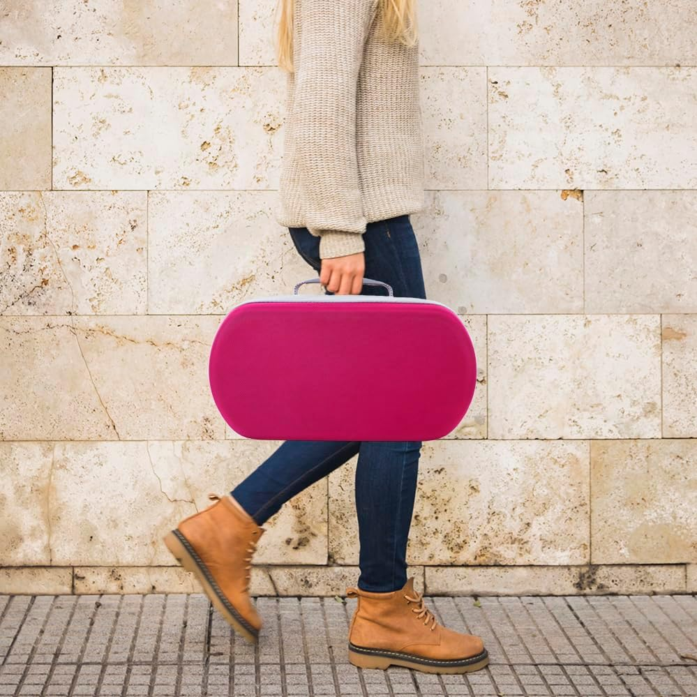 YIIWAY Hard Case Compatible with Dyson Supersonic R Hairdryer HD17, Protective Case Carry Bag, Bag Only - Pink YC86005 image number 1