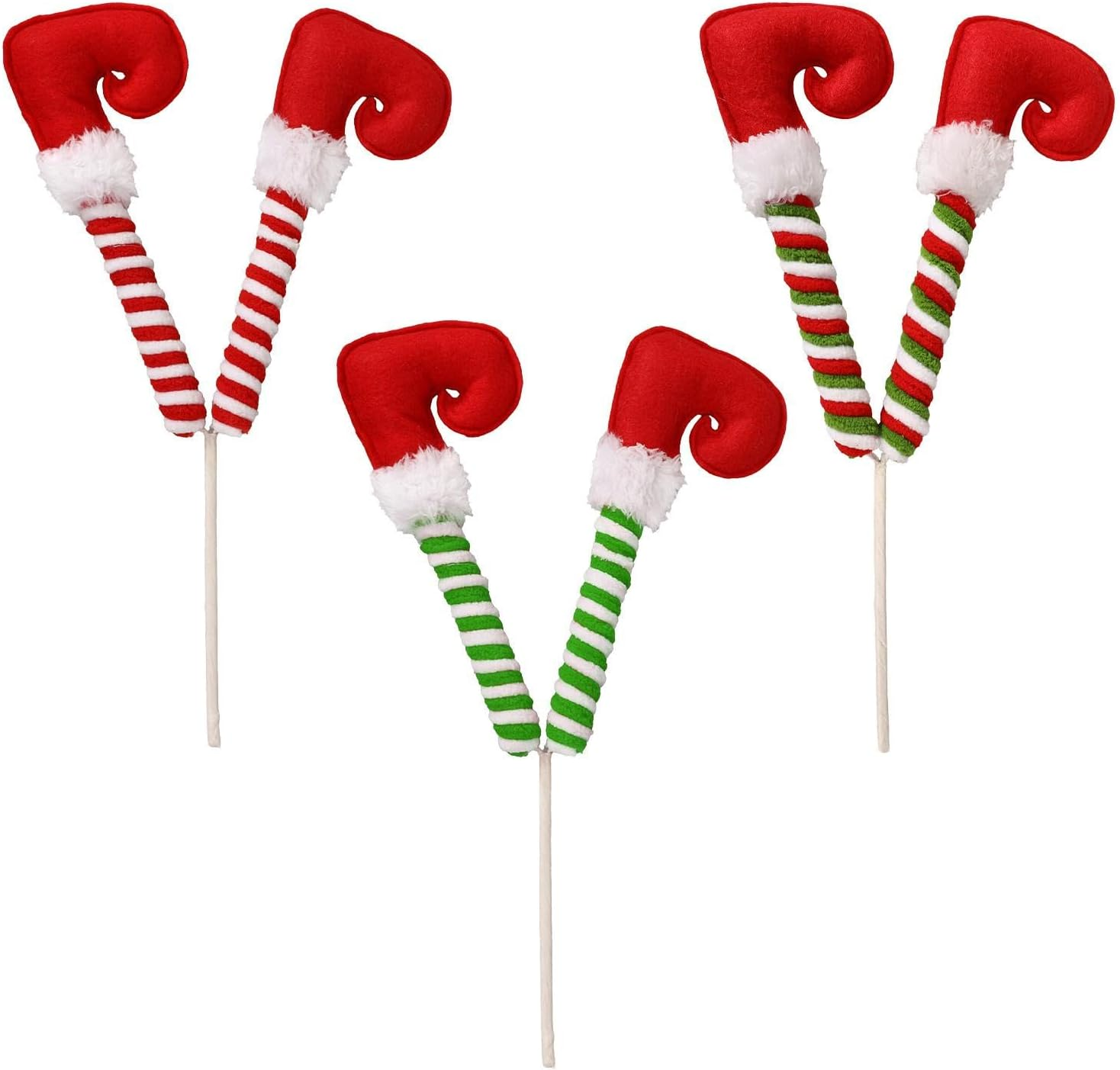 Christmas Elves Legs Tree Ornaments | Stuffed Legs Christmas Ornaments - Christmas Holiday Indoor Outdoor Decor for Hotel, Cafe, Mall image number 4