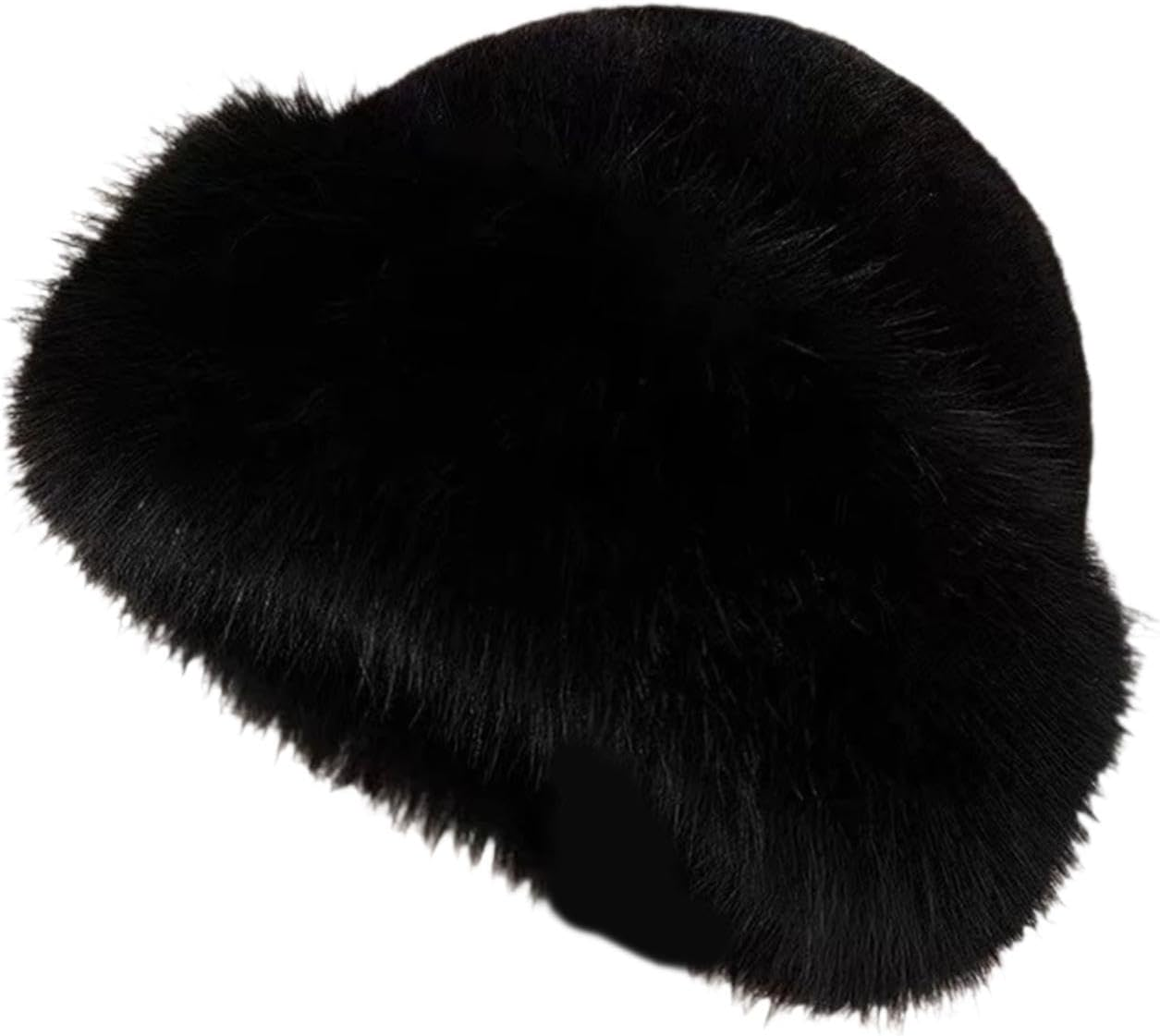 Frediuo Winter Faux Fur Hat for Women Fashion Cossack Hat Russian Hat for Ski Motorcycle