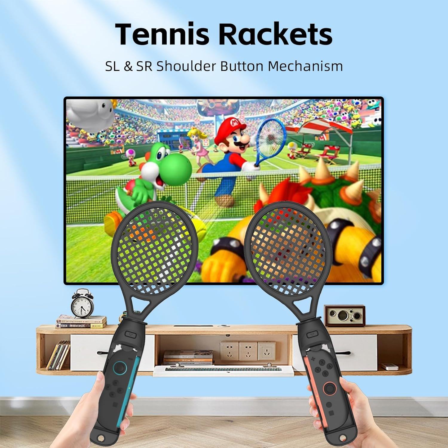 Switch 2 Sports Accessories Bundle, 14-In-1 Switch Sports Accessories Bundle for Switch 2 Joy-Con with Tennis, Golf, Steering Wheel, Sword- Motion Control Game Kit for Switch Sports & Fitness Games