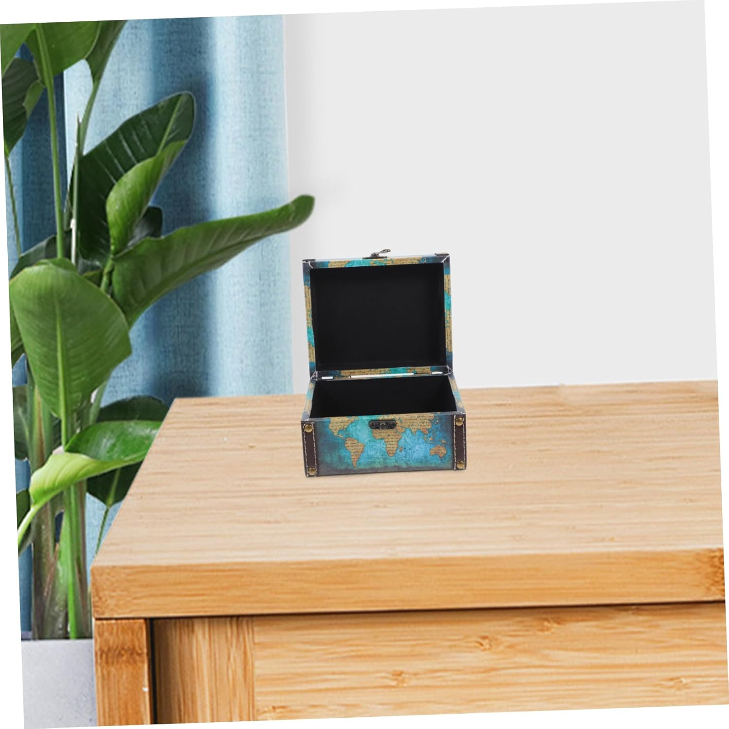 Pirate Storage Box Capacity Decorative Treasure Box for Boys and Girls Jewelry Toys Includes Lock