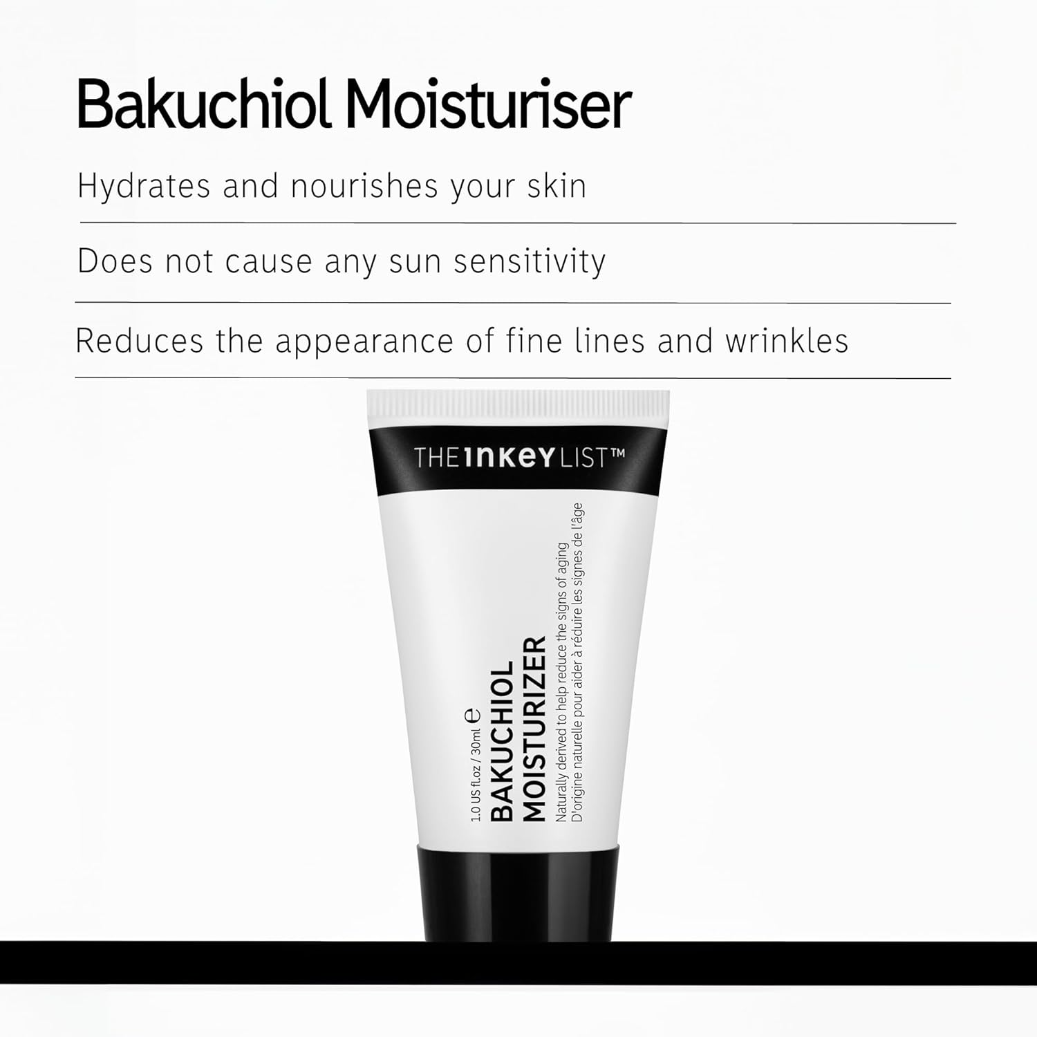 The Inkey List Bakuchiol Moisturiser 30Ml, Reduces Fine Lines and Wrinkles, Treats Hyperpigmentation, Fragrance-Free, Suitable for All Skin Types image number 3