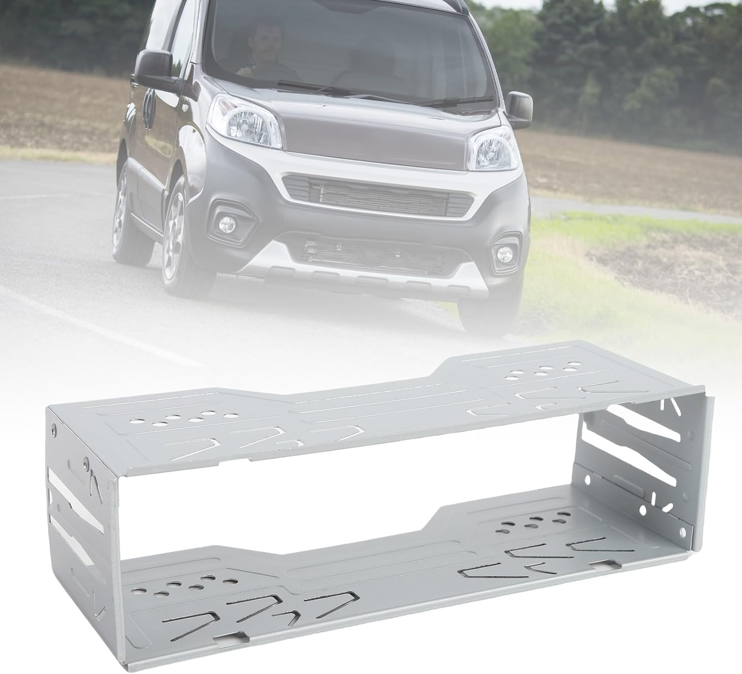 Generic Car Stereo Radio Installation Kit, Universal Single Din 1 Din Stereo Radio Replacement Fitting Cage Sleeve Kit, 178Mm X 50Mm X 68Mm