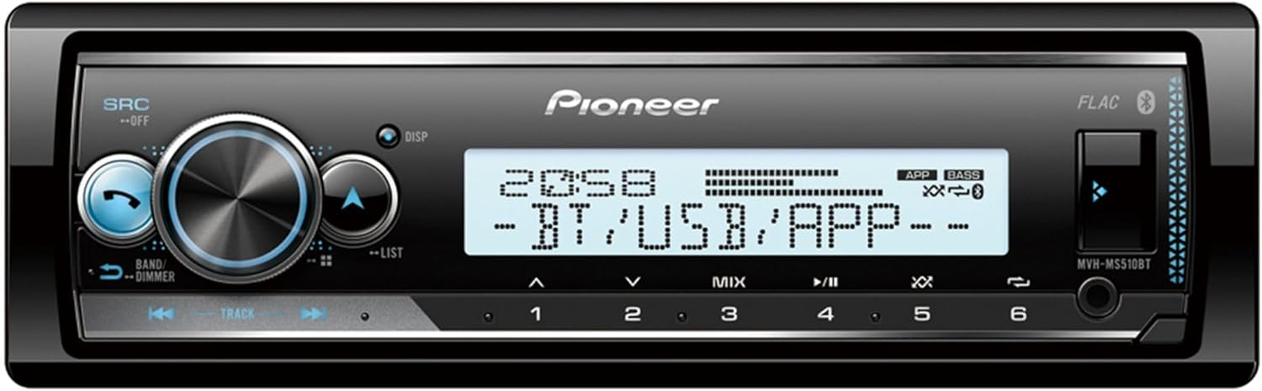 Pioneer MVH-MS510BT Marine, 1026048, Multi-Coloured image number 1
