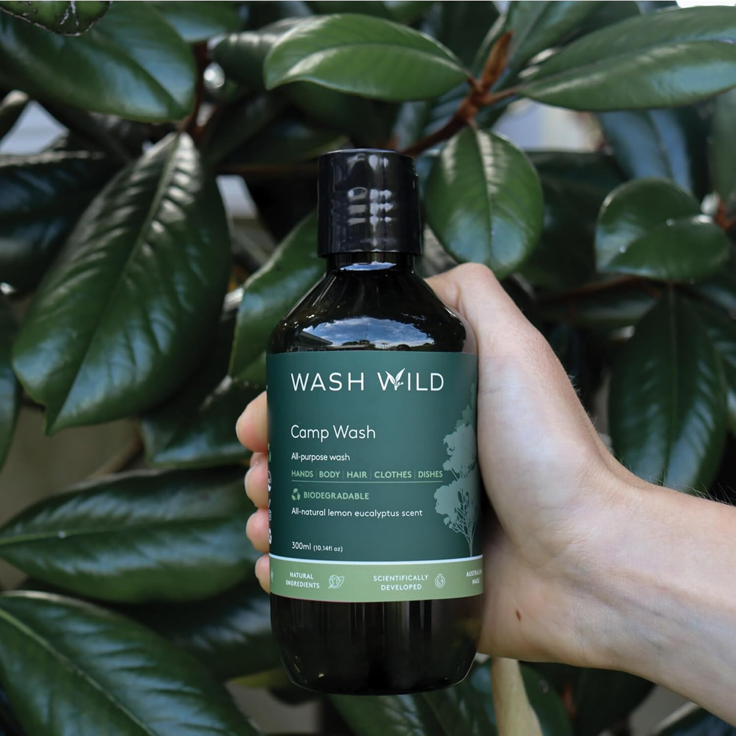 Wash Wild Camp Wash 300Ml, 100% Biodegradable Multipurpose & Outdoors Wash, Non-Toxic image number 4