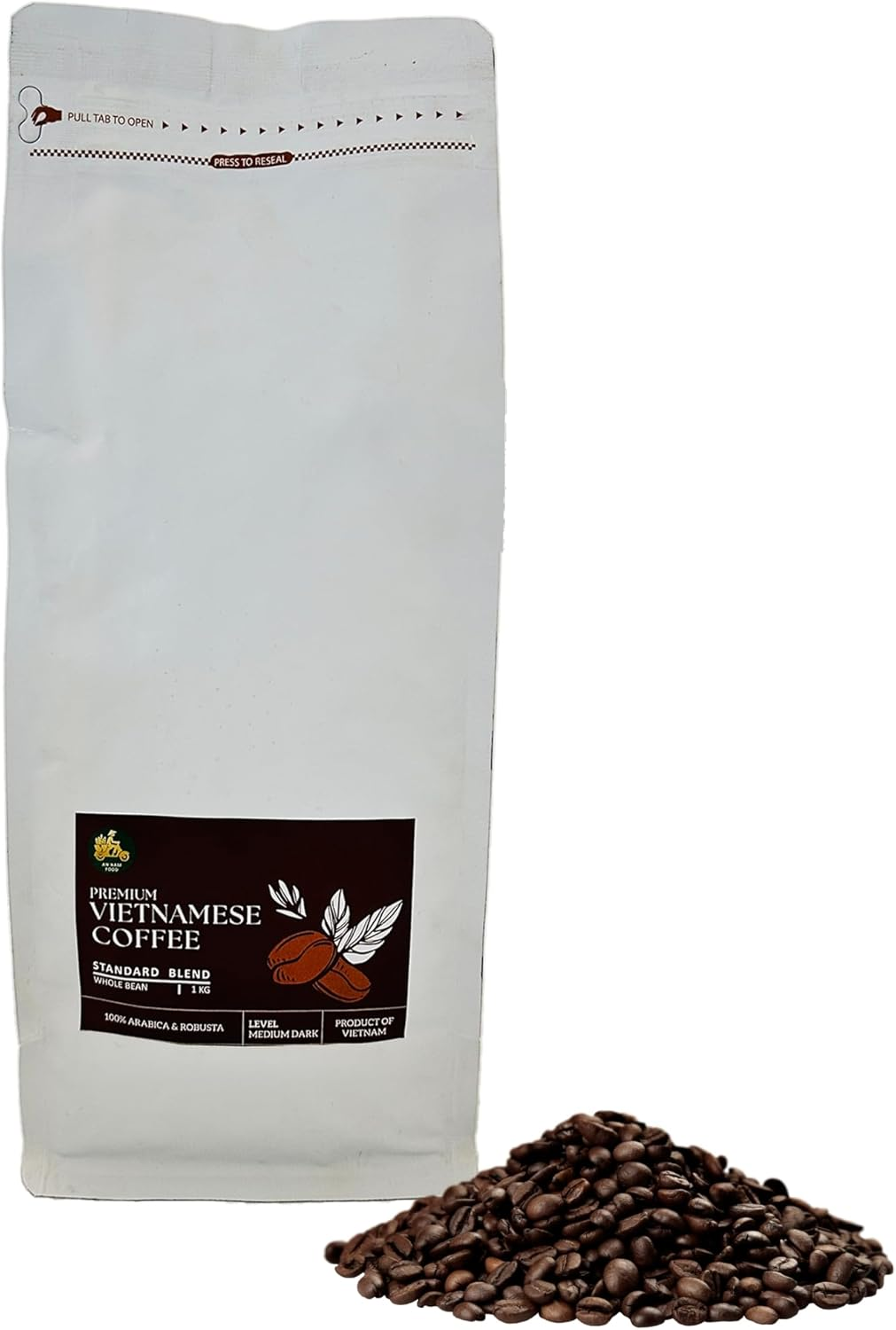 Standard Blend Vietnamese Coffee - Whole Bean, 1Kg, Bold, Strong Flavor Arabica Robusta Blend for an Full Bodied Coffee image number 4