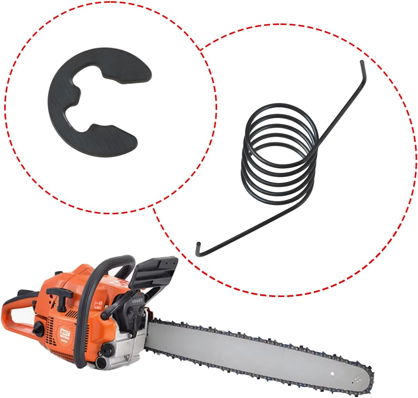 Emagtech 4 Sets Replacement Starter Pawls Compatible with MT-9999, 4500, 5200, 5800, 45Cc, 52Cc, 58Cc, and 62Cc Chain Saw Models image number 3