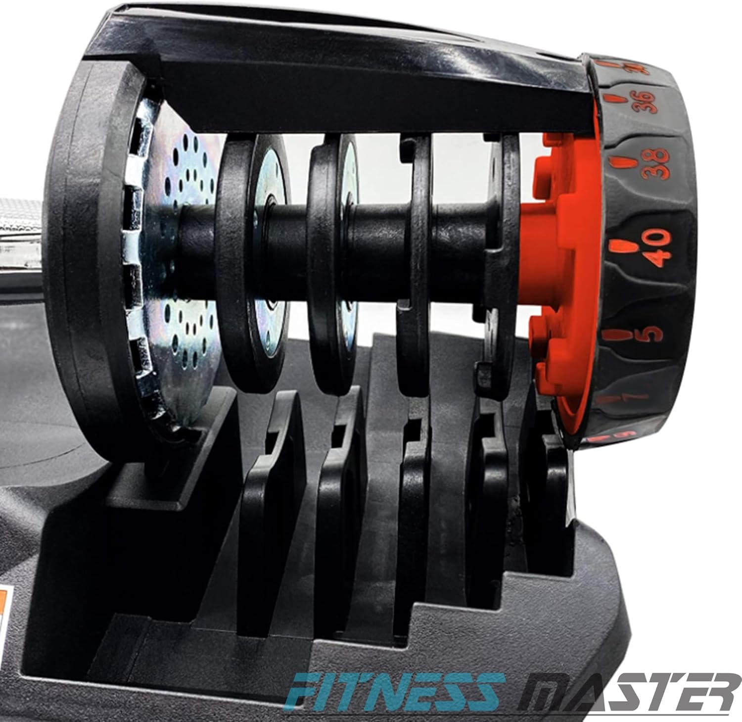 Fitness Master 2X40Kg Adjustable Dumbbell Set Home GYM Exercise Equipment Weight image number 2