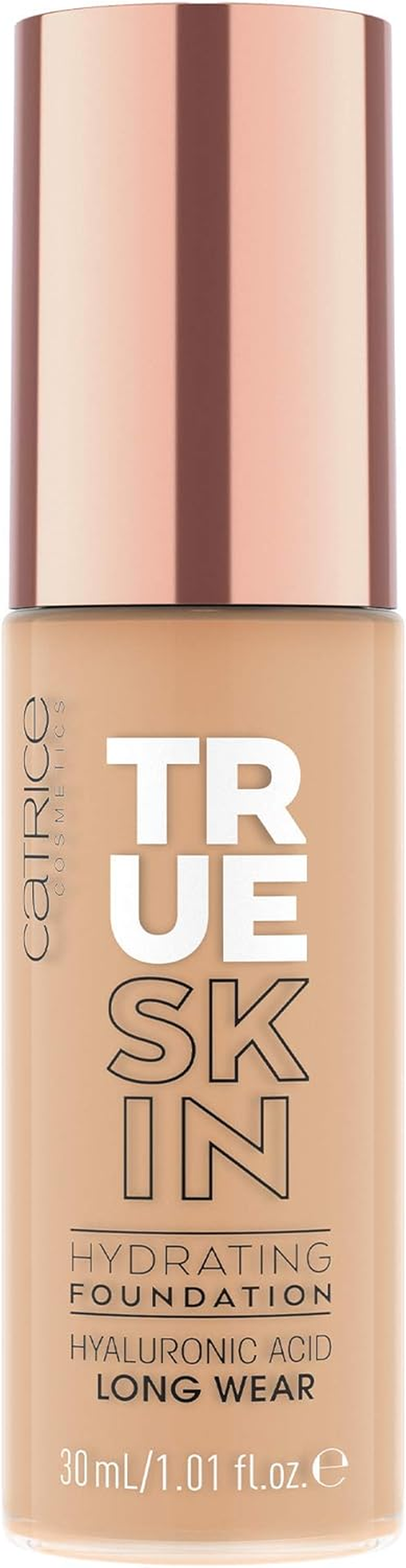 Catrice True Skin Hydrating Foundation, No. 010, Nude, Moisturising, Long-Lasting, Natural, Vegan, Alcohol-Free, Paraben-Free, No Microplastic Particles, Pack of 1 (30 Ml)