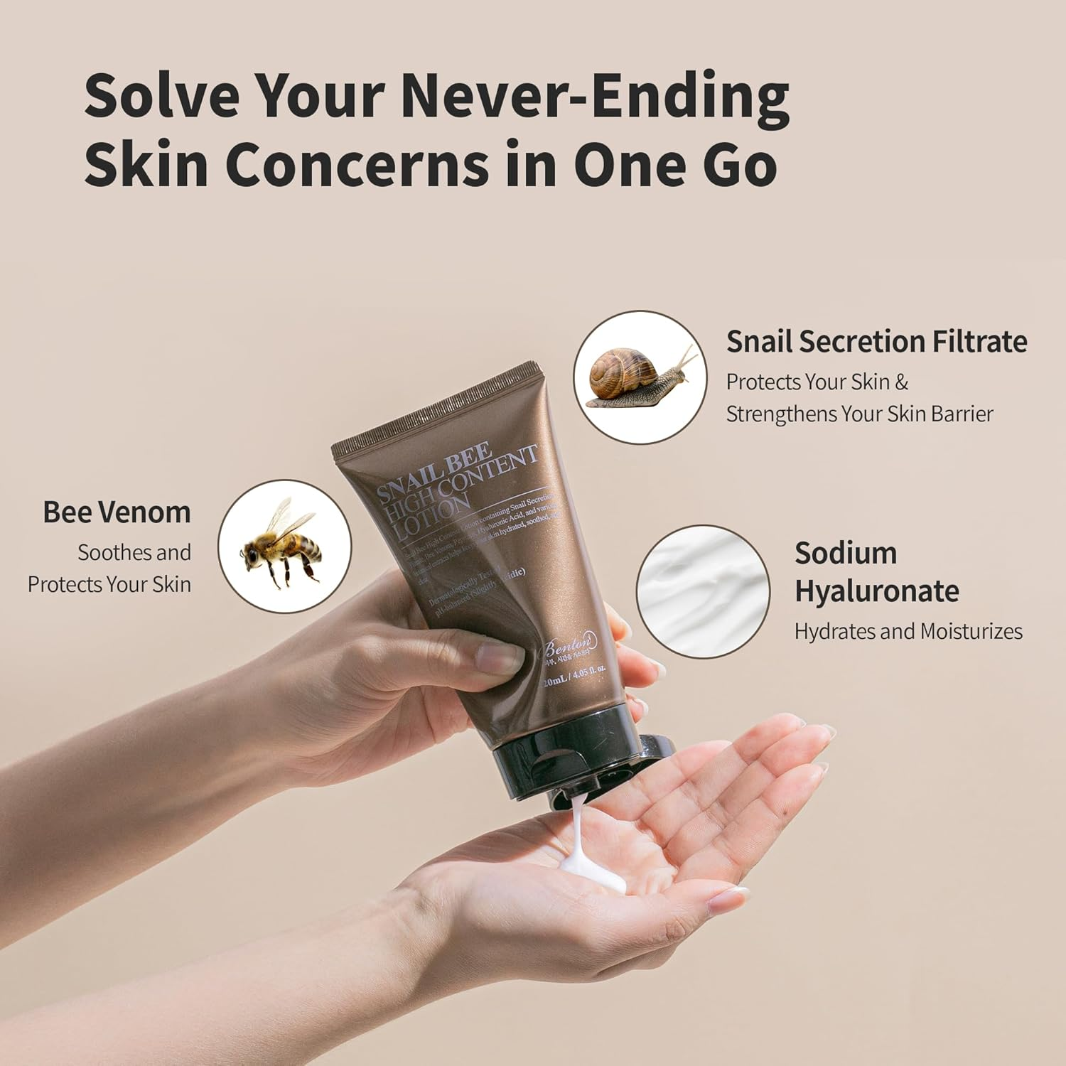 Benton Snail Bee High Content Hydrating Brightening and Soothing Lotion 120 Ml image number 5