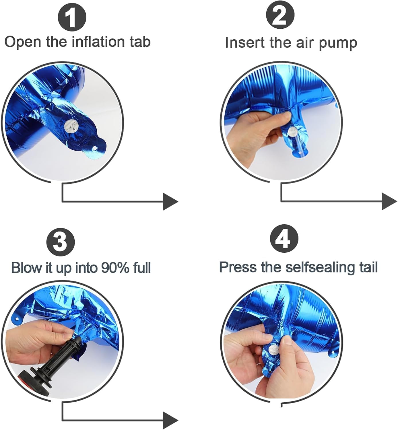 Navy Blue 4 Balloon, 40 Inch Number Balloon, 4Th Birthday Decorations, Blue Party Supplies, Giant Number 4 Balloon for Party Decoration image number 6