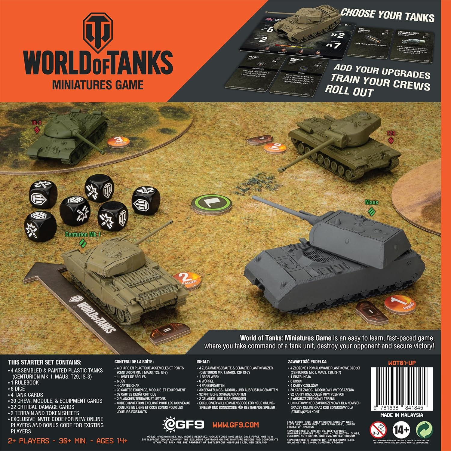 Gale Force Nine World of Tanks New Edition Miniatures Game Starter Set image number 1