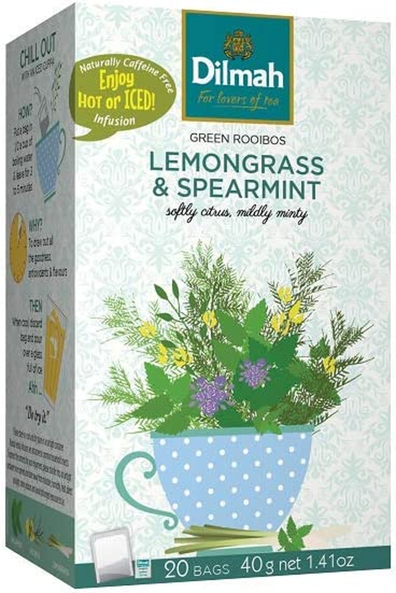 Dilmah Infusions Green Rooibos with Lemongrass and Spearmint, 40 Grams image number 1