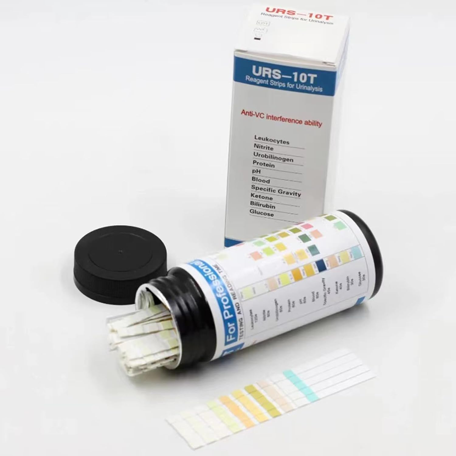 Urinalysis Test Strips 10 Parameter Urine Dipstick Tests Accurate Results Home Health Monitoring Kit - 100 Strips image number 5