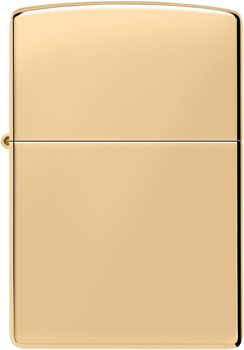 Zippo Adult-Unisex 254B Classic High Polish Brass Lighter, Gold